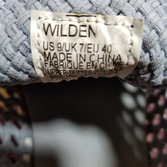 Just Fab Woven Blue Sneakers - Picture 5 of 6